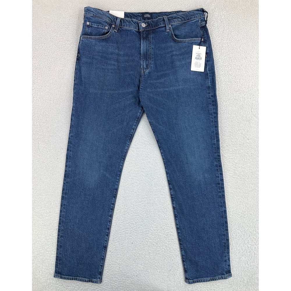Citizens Of Humanity Matteo Relaxed Taper Jeans Mens 38x32 Blue Stretch Med Wash